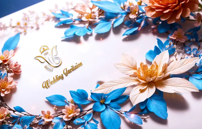 Unique 3D Floral Design Hindu Wedding Invitation Slideshow